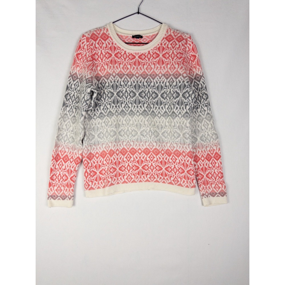 Talbots Sweater Womens M Fair Isle Pullover Knit Lambswool Winter‎